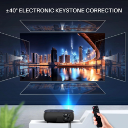 you should look for a projector that at least has a keystone alteration facility of +/-30°.