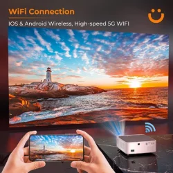 YABER 5G Wireless 4K - Best Projector for Larger Bedroom