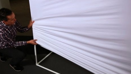 Making A White Sheet Projector Screen ( Step by Step) 